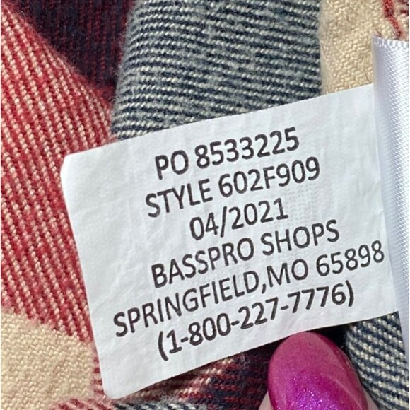 RED HEAD Men's Flannel Shirt Size 2XT, Red/Blue/White Plaid, 100% Cotton, Button - Picture 11 of 11